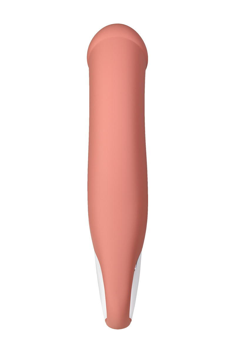 Нереалистичный вибратор Satisfyer Vibes Master, силикон, бежевый, 23,5 см. в магазине ESEXTOYS