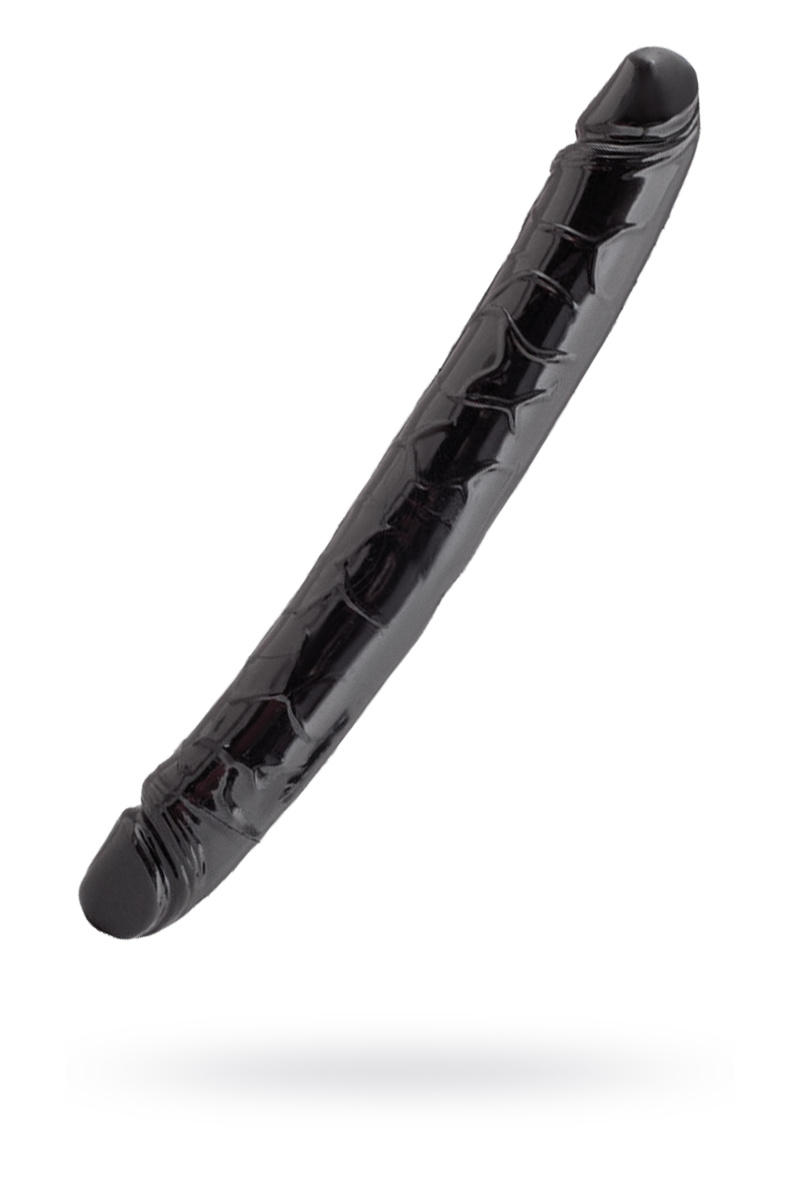 Двусторонний фаллоимитатор Black & Red by TOYFA, ПВХ, чёрный, 31 см в магазине ESEXTOYS