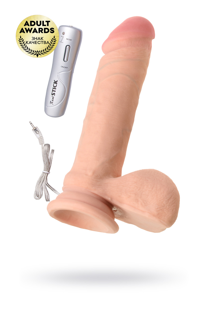 Реалистичный вибратор TOYFA RealStick Elite Erick, TPR, телесный, 20 см в магазине ESEXTOYS