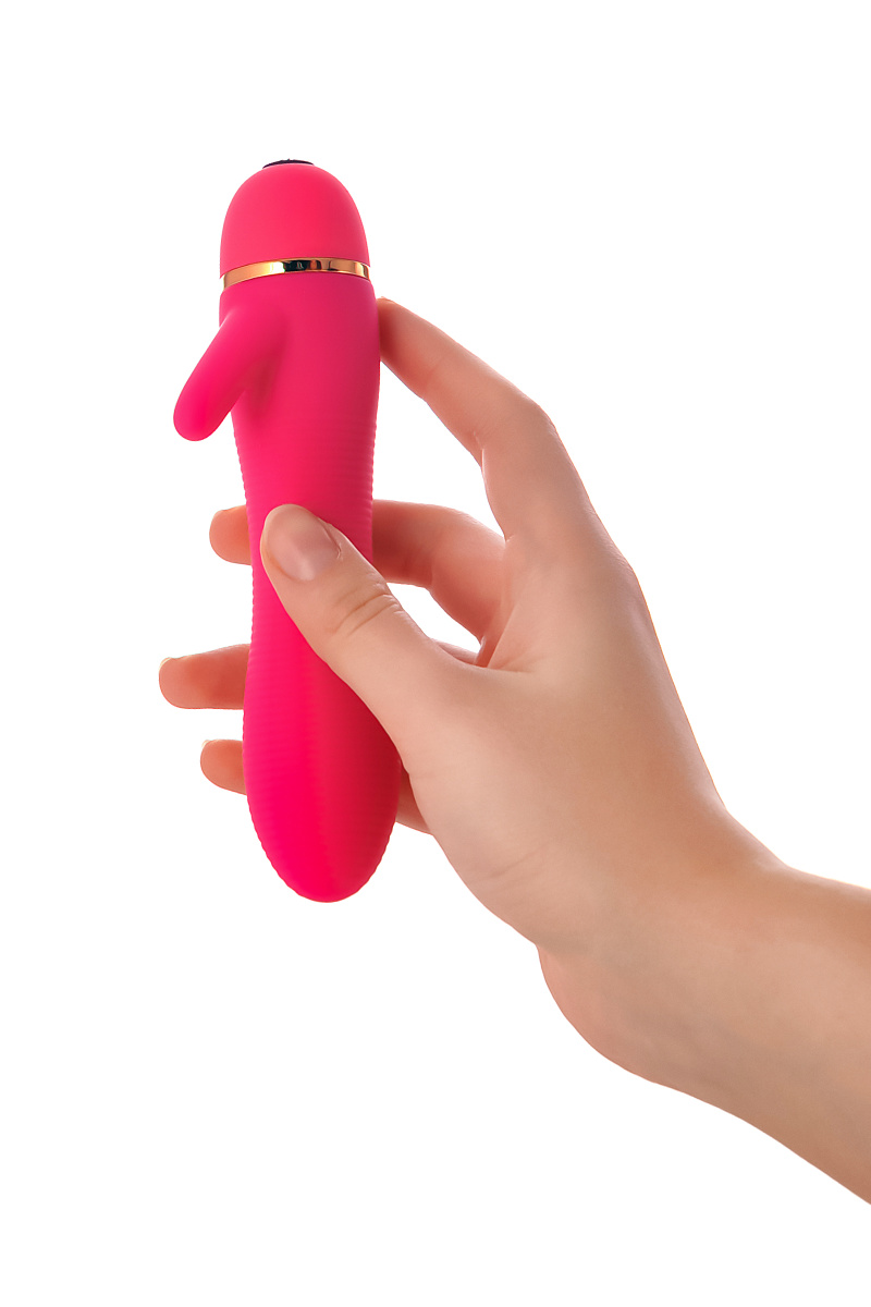 Вибратор TOYFA A-Toys с клиторальным стимулятором, силикон, розовый, 15 см в магазине ESEXTOYS