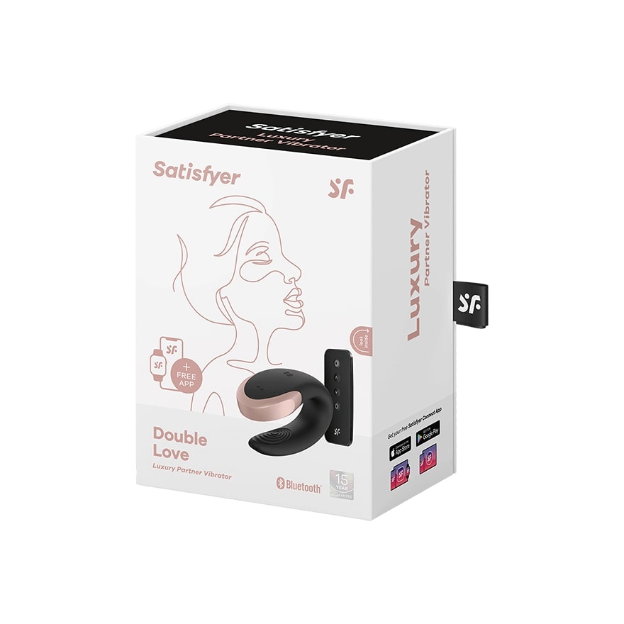 Парный вибратор Satisfyer Double Love с возможностью управления через пульт и приложение (черный) в магазине ESEXTOYS