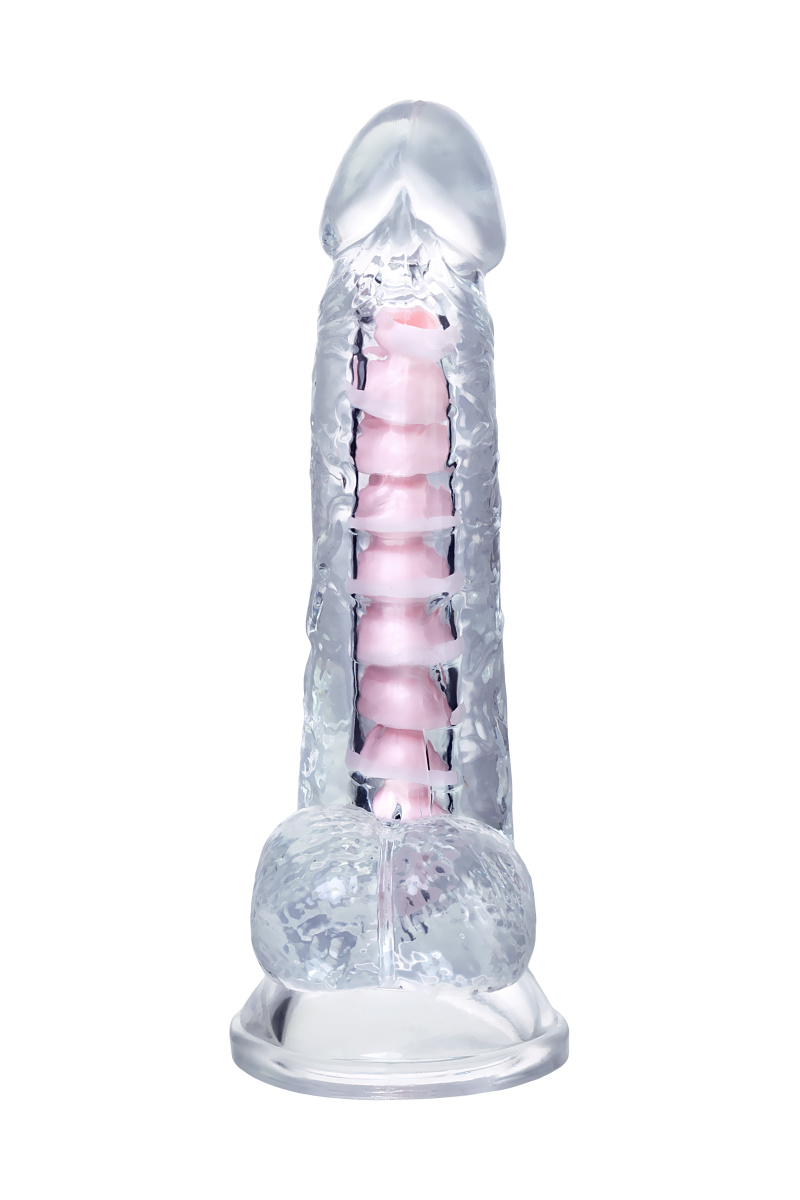 Гибкий фаллоимитатор A-Toys Paret, TPE, прозрачный, 18 см в магазине ESEXTOYS