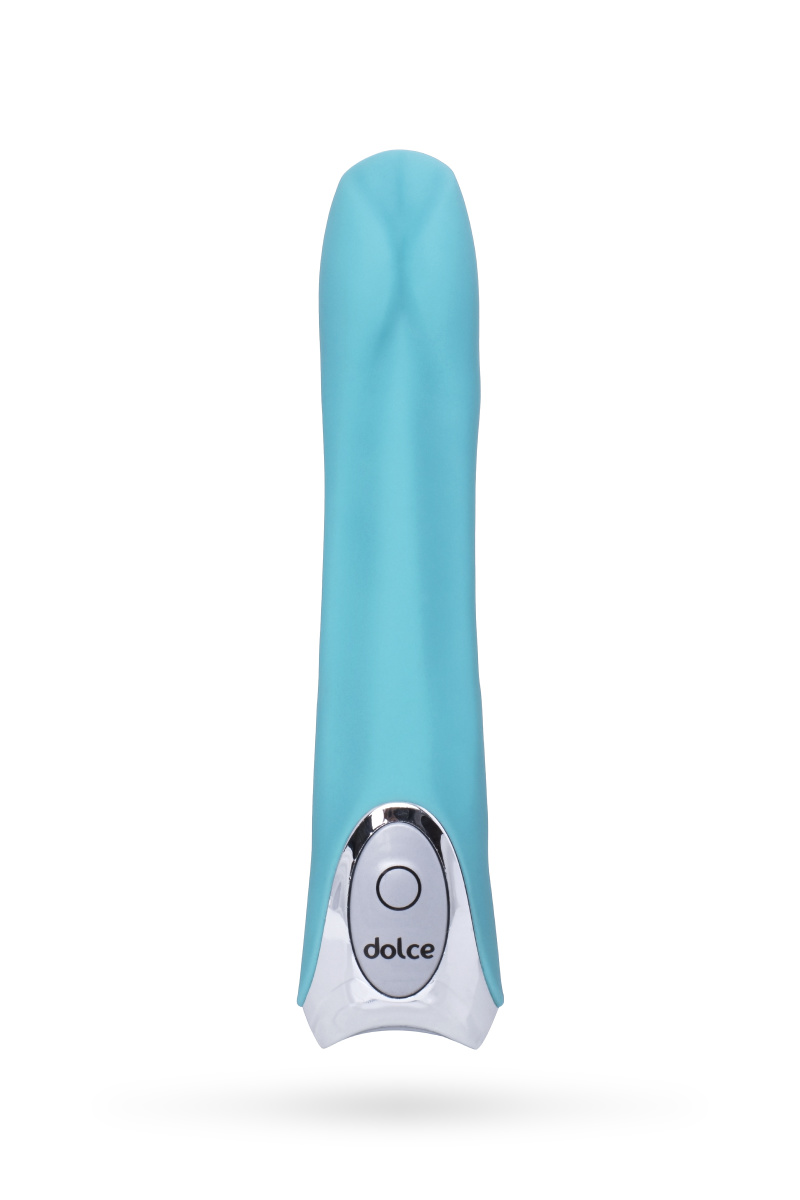 Вибратор TOYFA Dolce Tyler, силикон, голубой, 16,5см в магазине ESEXTOYS