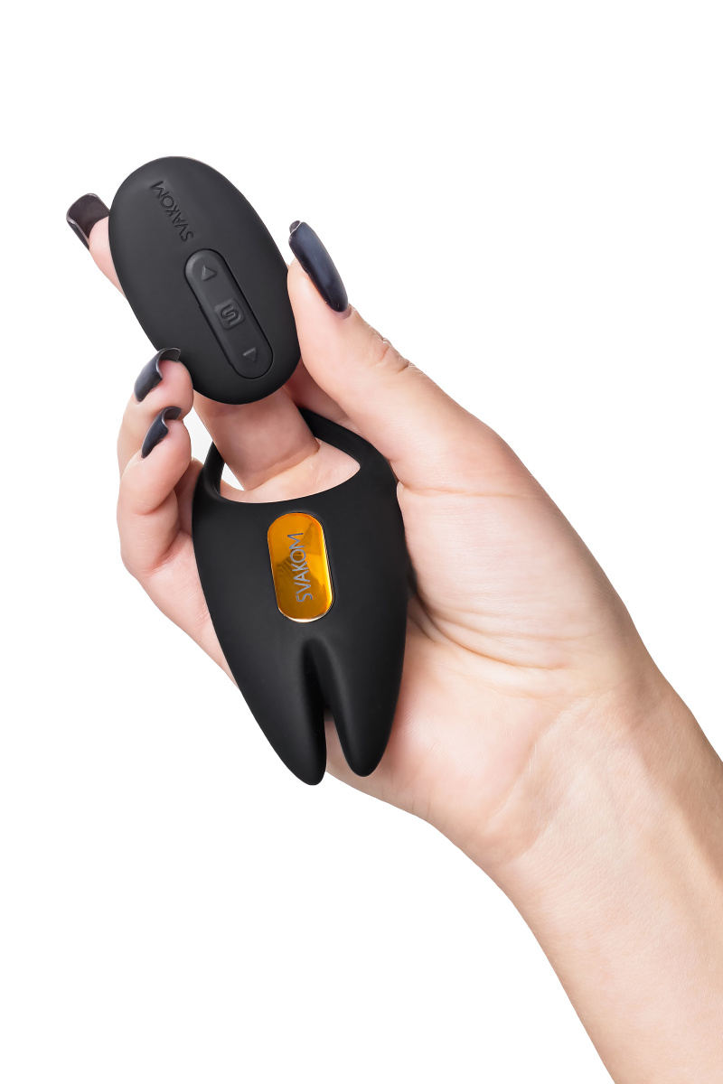 Виброкольцо Svakom Winni 2, силикон, черный, 9,3 см в магазине ESEXTOYS