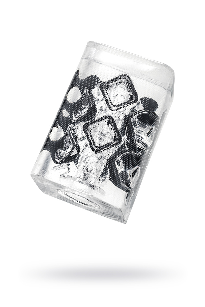 Нереалистичный мастурбатор TENGA Crysta Block, TPE, прозрачный, 15,5 см в магазине ESEXTOYS