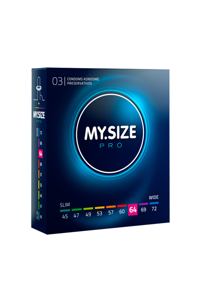 Презервативы My.Size, латекс, 22,3 см, 6,4 см, 3 шт. в магазине ESEXTOYS