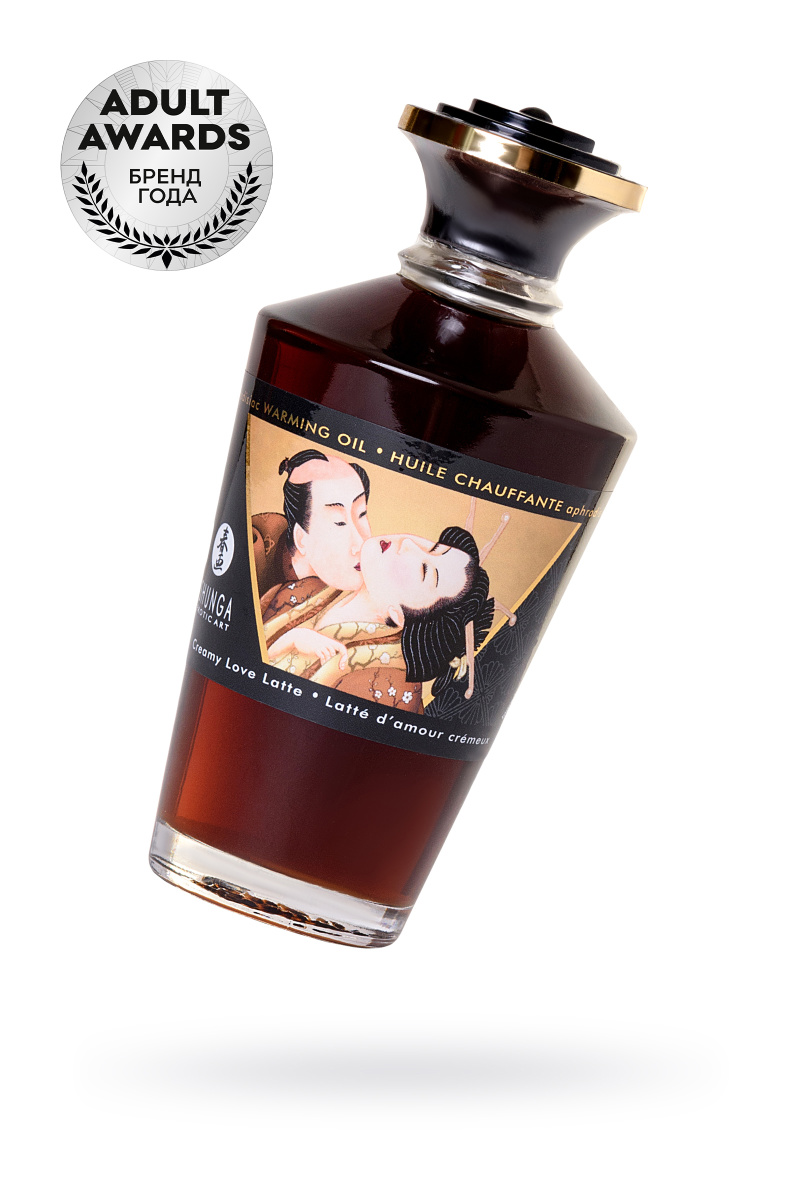 Масло для массажа Shunga Creamy Love Latte, разогревающее, сливочный латте, 100 мл в магазине ESEXTOYS