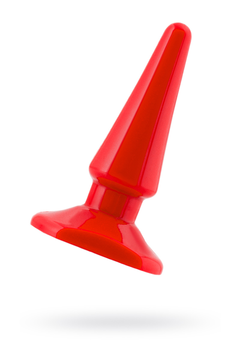Анальная втулка Black & Red by TOYFA, ПВХ, красная, 10 см, Ø 3 см в магазине ESEXTOYS