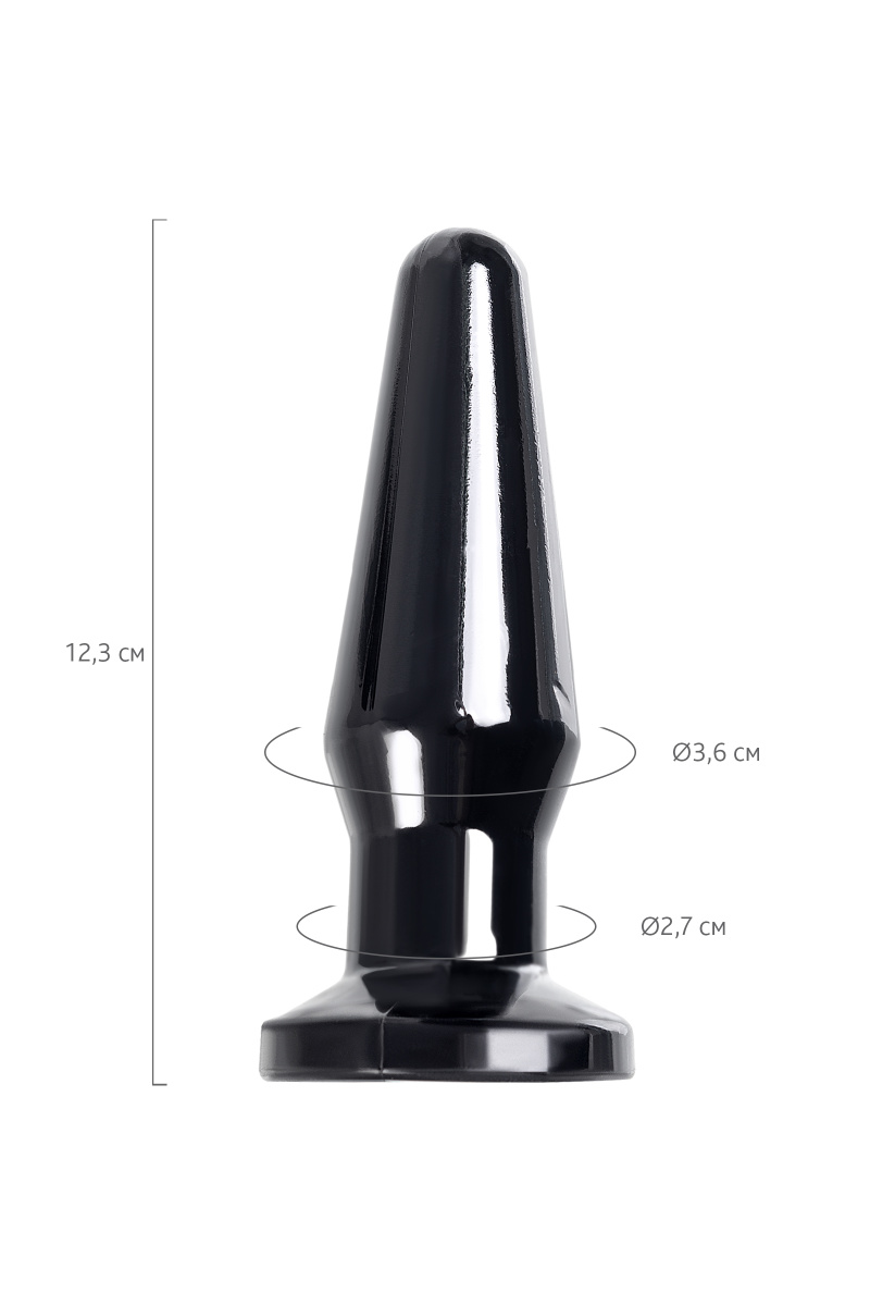 Анальная втулка TOYFA POPO Pleasure Gemini β, TPE, черная, 12,4 см в магазине ESEXTOYS