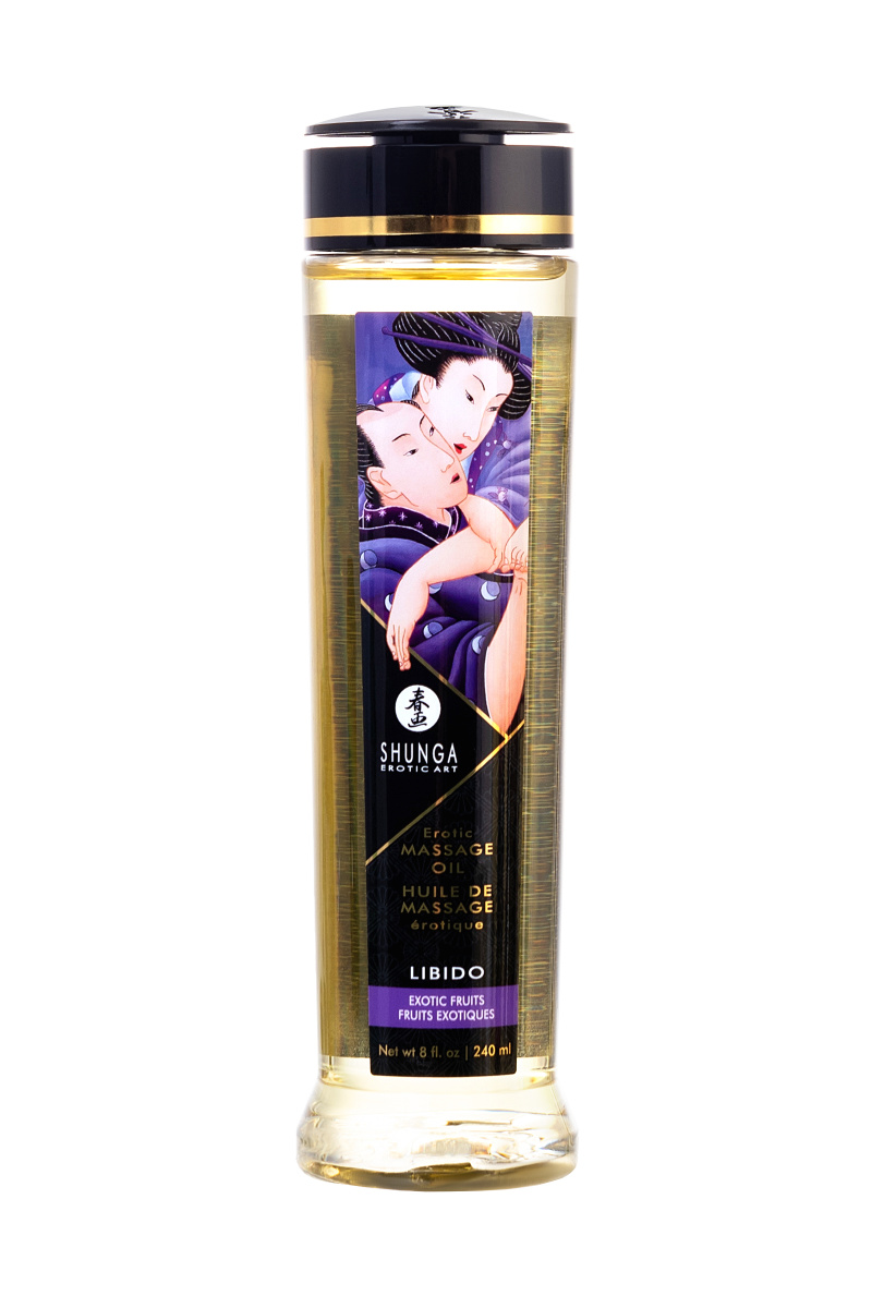 Масло для массажа Shunga Libido, натуральное, возбуждающее, экзотические фрукты, 240 мл в магазине ESEXTOYS