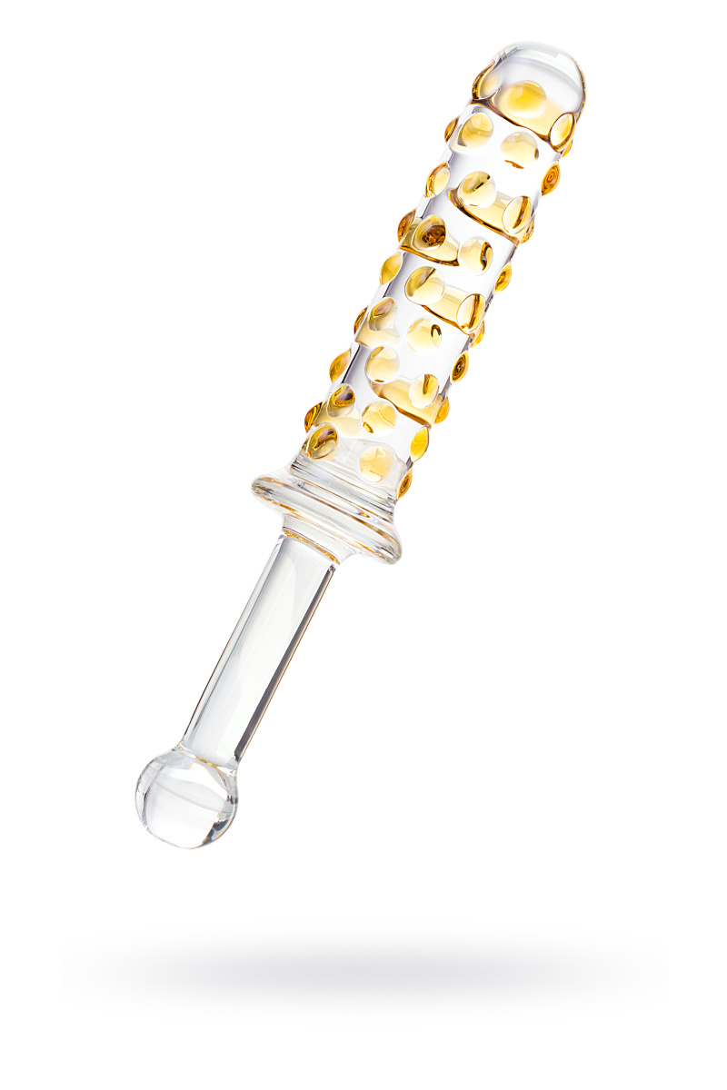 Двусторонний фаллоимитатор Sexus Glass, стекло, прозрачный, 25 см в магазине ESEXTOYS