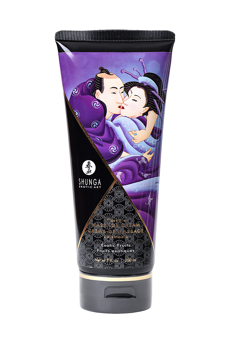 Массажный крем Shunga Exotic Fruits, съедобный, экзотические фрукты, 200 мл в магазине ESEXTOYS