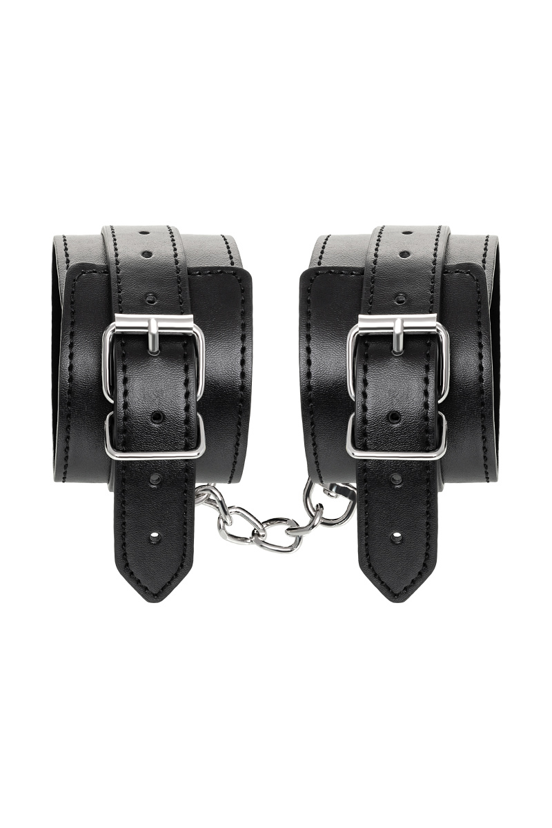 Поножи Anonymo #0153, PU кожа, черные, 26,5 см в магазине ESEXTOYS