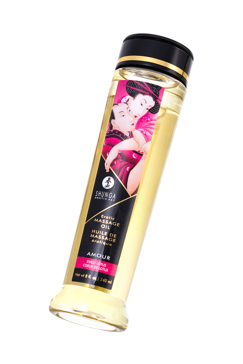 Масло для массажа Shunga Amour «Sweet Lotus», возбуждающее, 240 мл в магазине ESEXTOYS