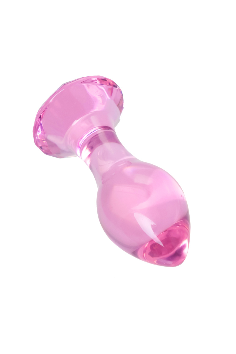 Анальная втулка Sexus Glass, стекло, розовая, 8,5 см в магазине ESEXTOYS