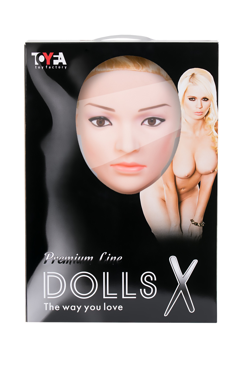 Кукла надувная Dolls-X by TOYF Liliana с реалистичной головой, блондинка, с двумя отверстиями в магазине ESEXTOYS