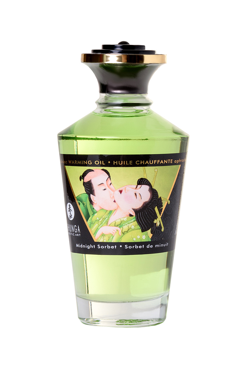 Масло для массажа Shunga Midnight Sorbet, разогревающее, щербет, 100 мл в магазине ESEXTOYS