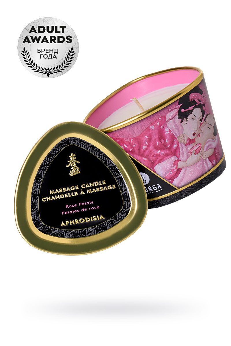 Массажное аромамасло Shunga Aphrodisia, роза, 170 мл в магазине ESEXTOYS