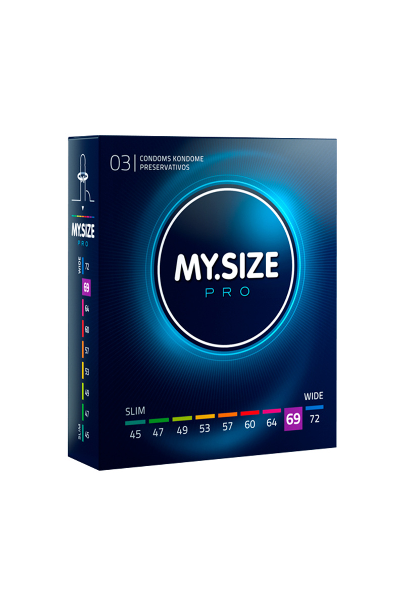 Презервативы My.Size, латекс, 22,3 см, 6,9 см, 3 шт. в магазине ESEXTOYS
