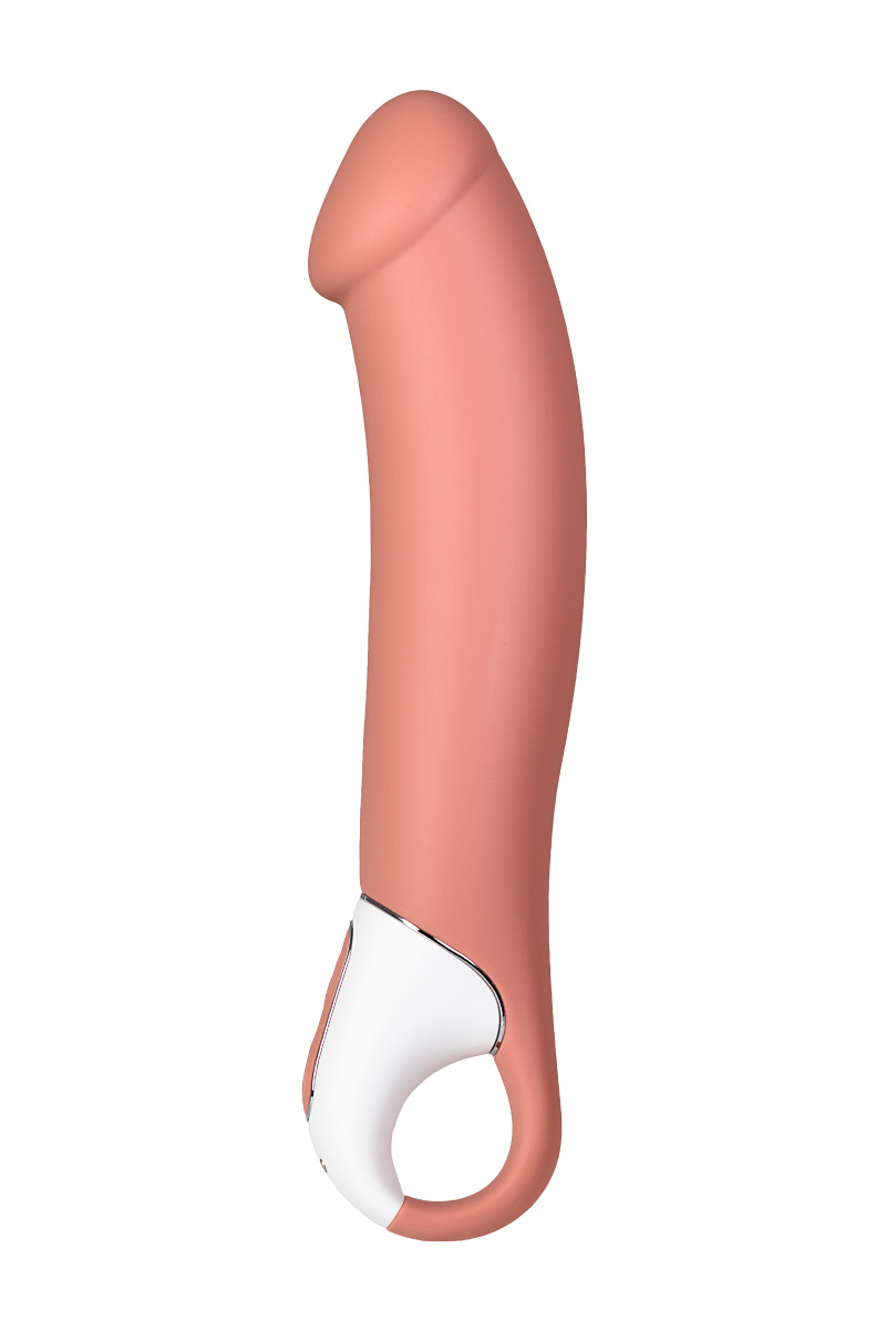 Нереалистичный вибратор Satisfyer Vibes Master, силикон, бежевый, 23,5 см. в магазине ESEXTOYS