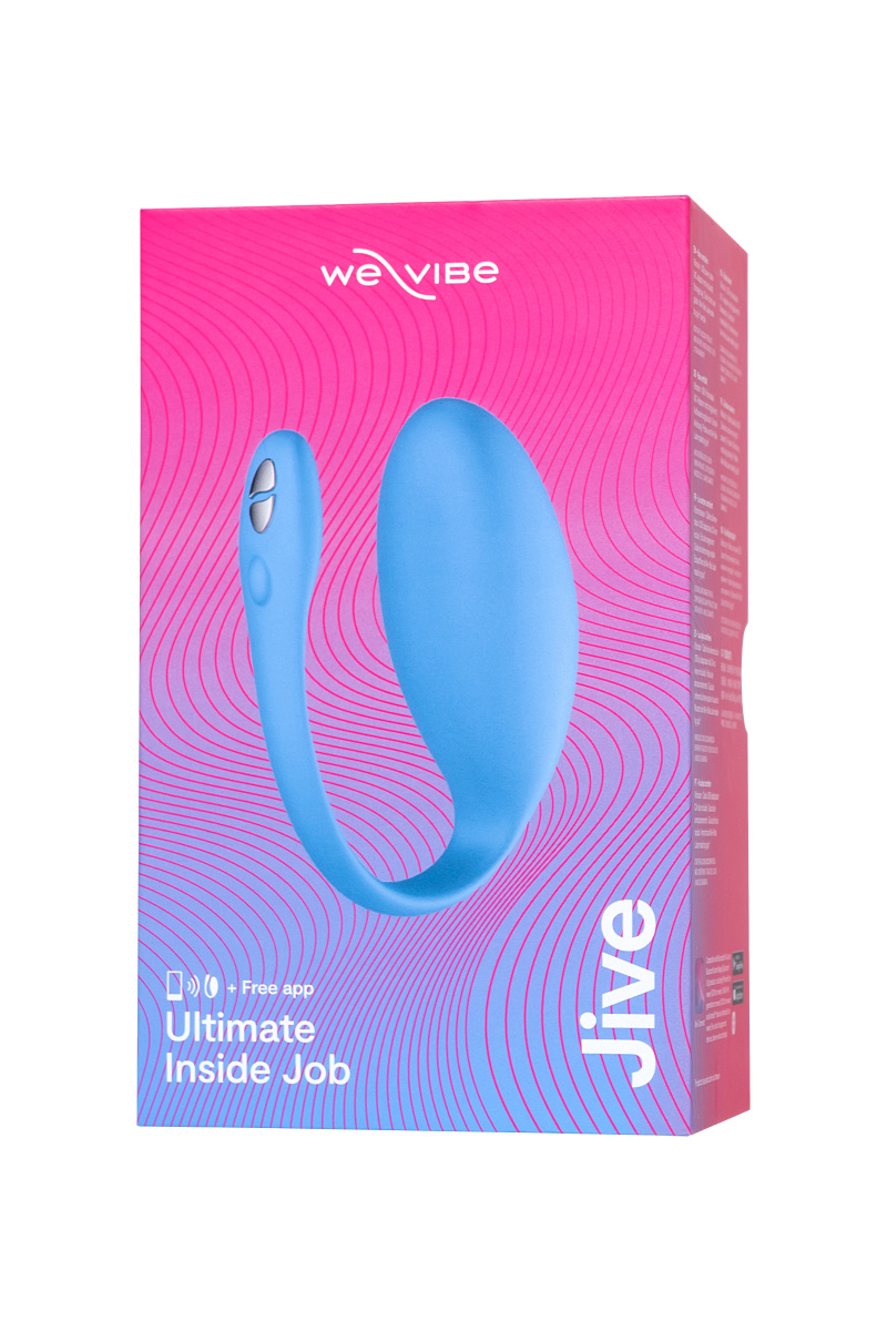 Виброяйцо WE-VIBE Jive силикон, синий, 9,2 см в магазине ESEXTOYS