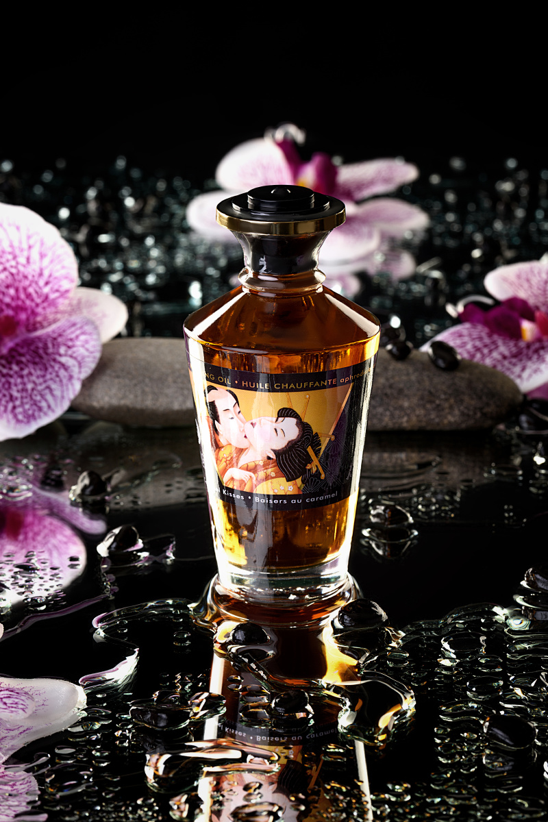 Масло для массажа Shunga Caramel Kisses, разогревающее, карамель, 100 мл в магазине ESEXTOYS