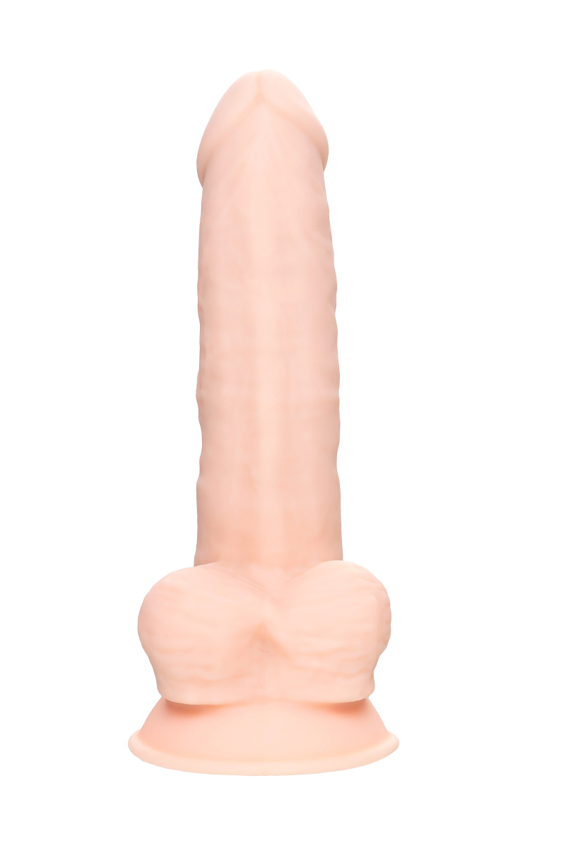 Фаллоимитатор RealStick Silicone Jake G, сайлекспан, телесный, 20,5 см в магазине ESEXTOYS