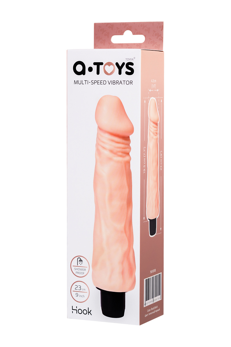 Реалистичный вибратор TOYFA  A-Toys Hook, TPE, телесный, 23 см в магазине ESEXTOYS