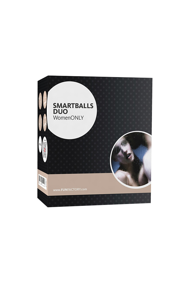 Шарики вагинальные Fun Factory SMARTBALLS DUO, силикон, черные, 17 см в магазине ESEXTOYS
