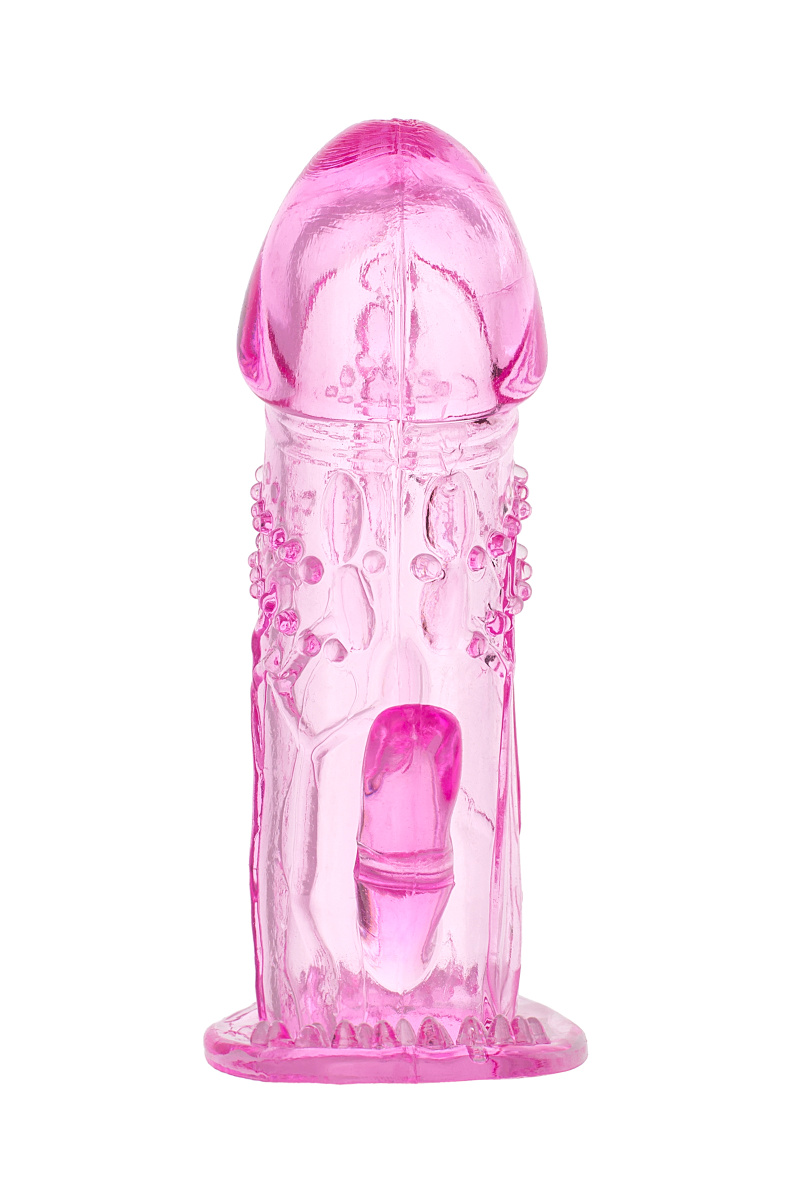 Насадка на пенис TOYFA, TPE, розовый, 13 см в магазине ESEXTOYS