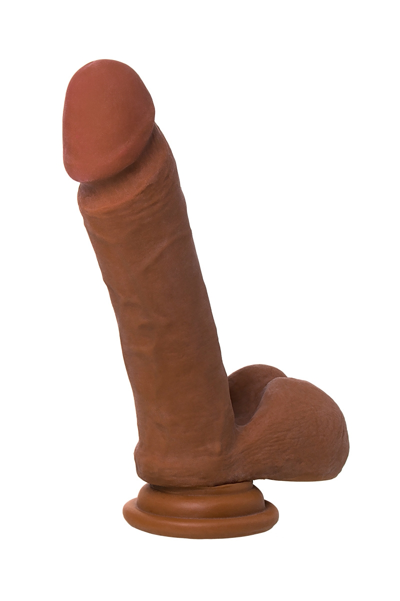 Реалистичный фаллоимитатор TOYFA RealStick Elite Mulatto, коричневый, 16 см в магазине ESEXTOYS