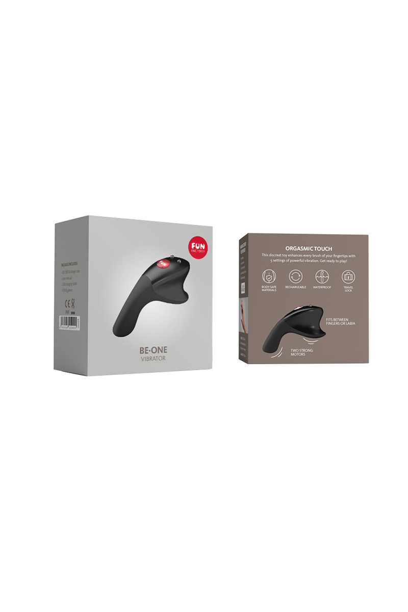 Вибромассажер Fun Factory BE.ONE, силикон, черный, 8 см в магазине ESEXTOYS