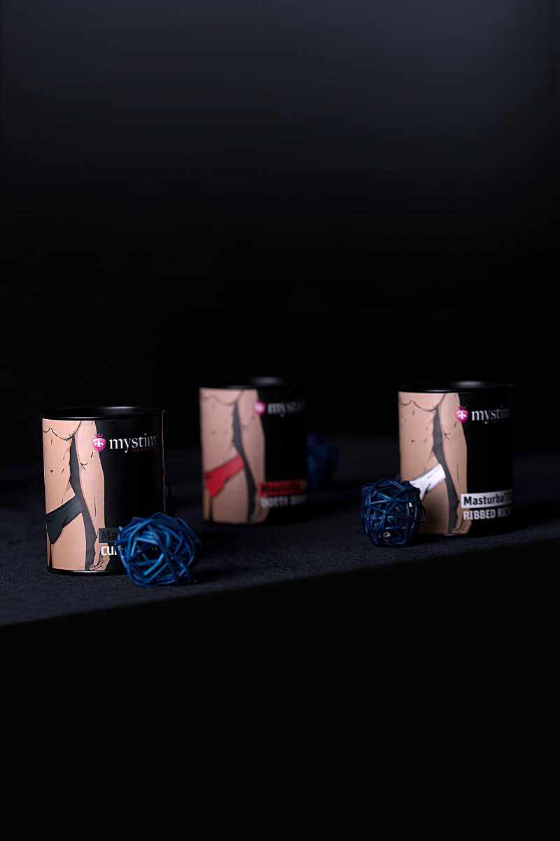 Мастурбатор MasturbaTIN Ribbed Ricky, TPE, белый,4.5 см в магазине ESEXTOYS