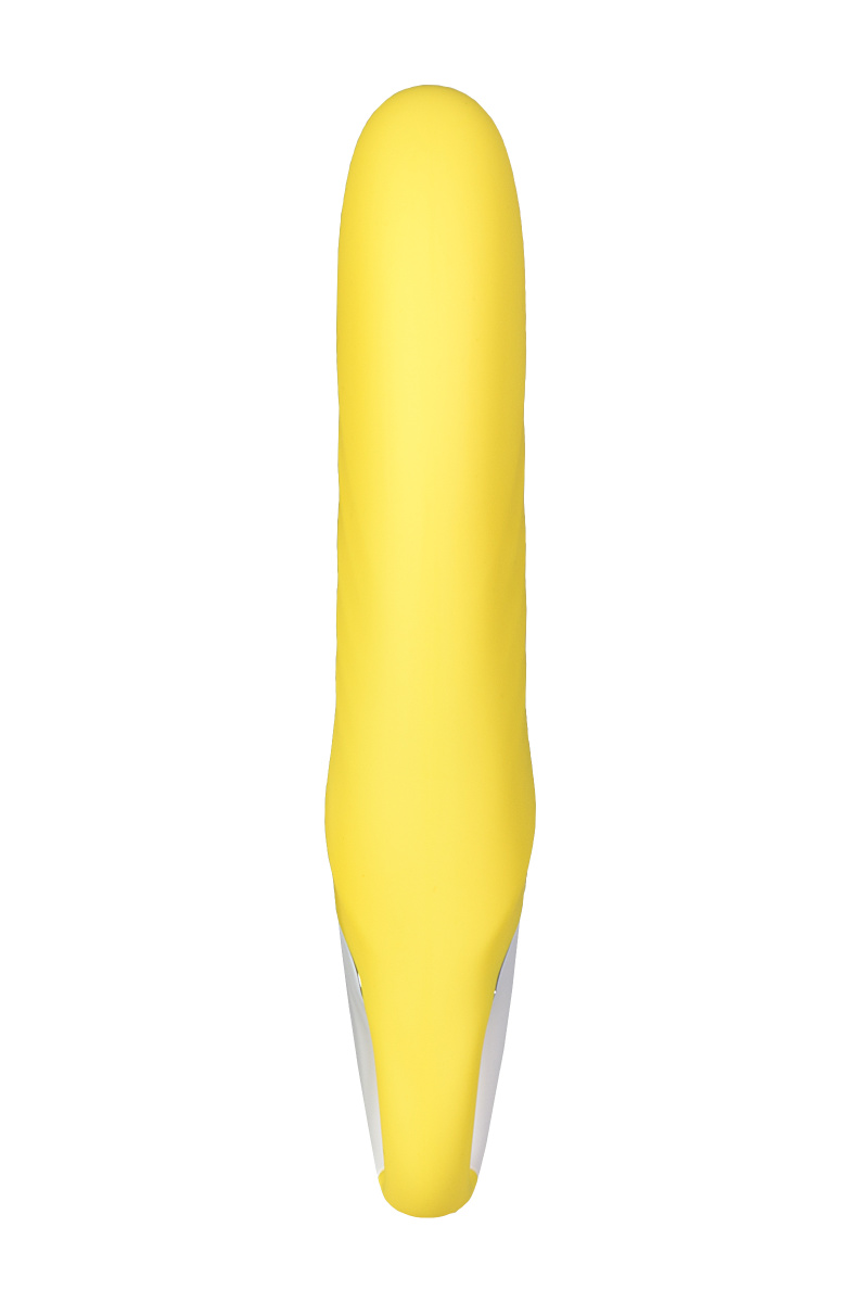 Нереалистичный вибратор Satisfyer Vibes Yummy Sunshine, силикон, желтый, 22,5 см. в магазине ESEXTOYS
