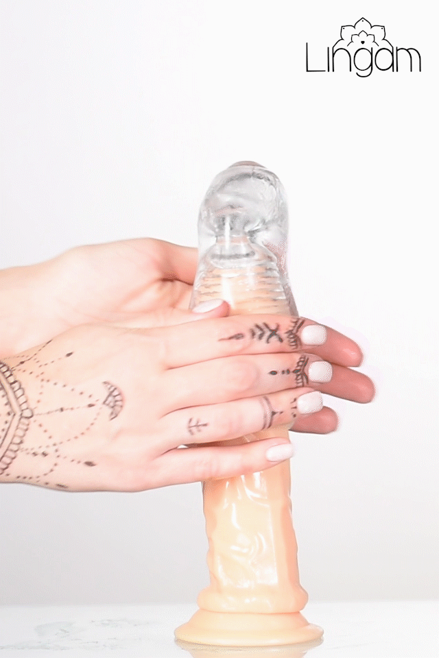 Мастурбатор нереалистичный Lingam by TOYFA  Indira, TPE, прозрачный, 14 см в магазине ESEXTOYS