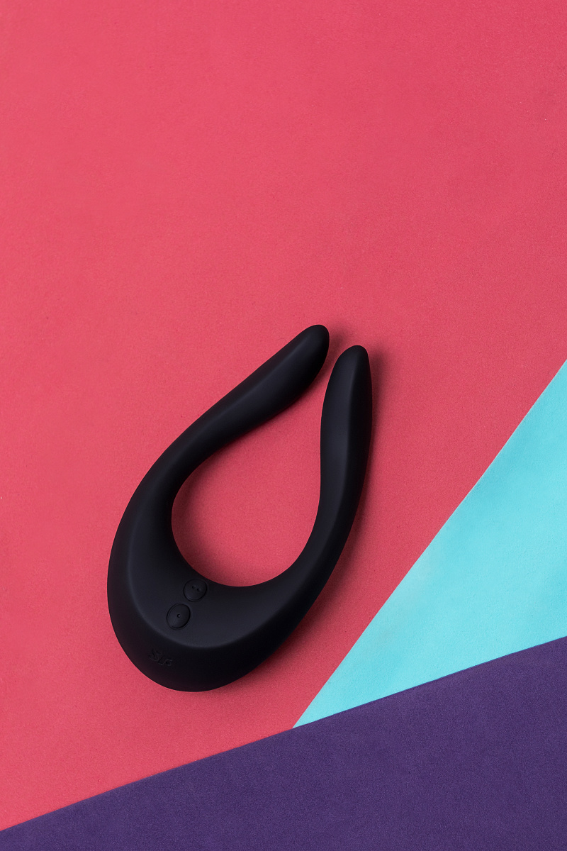 Многофункциональный стимулятор для пар Satisfyer Partner Multifun 2, силикон, чёрный, 13,5 см. в магазине ESEXTOYS