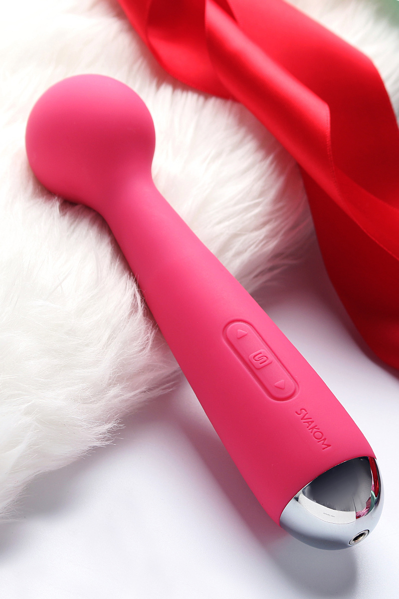 Мини-вибратор Svakom Mini Emma, силикон, розовый, 16,5 см в магазине ESEXTOYS