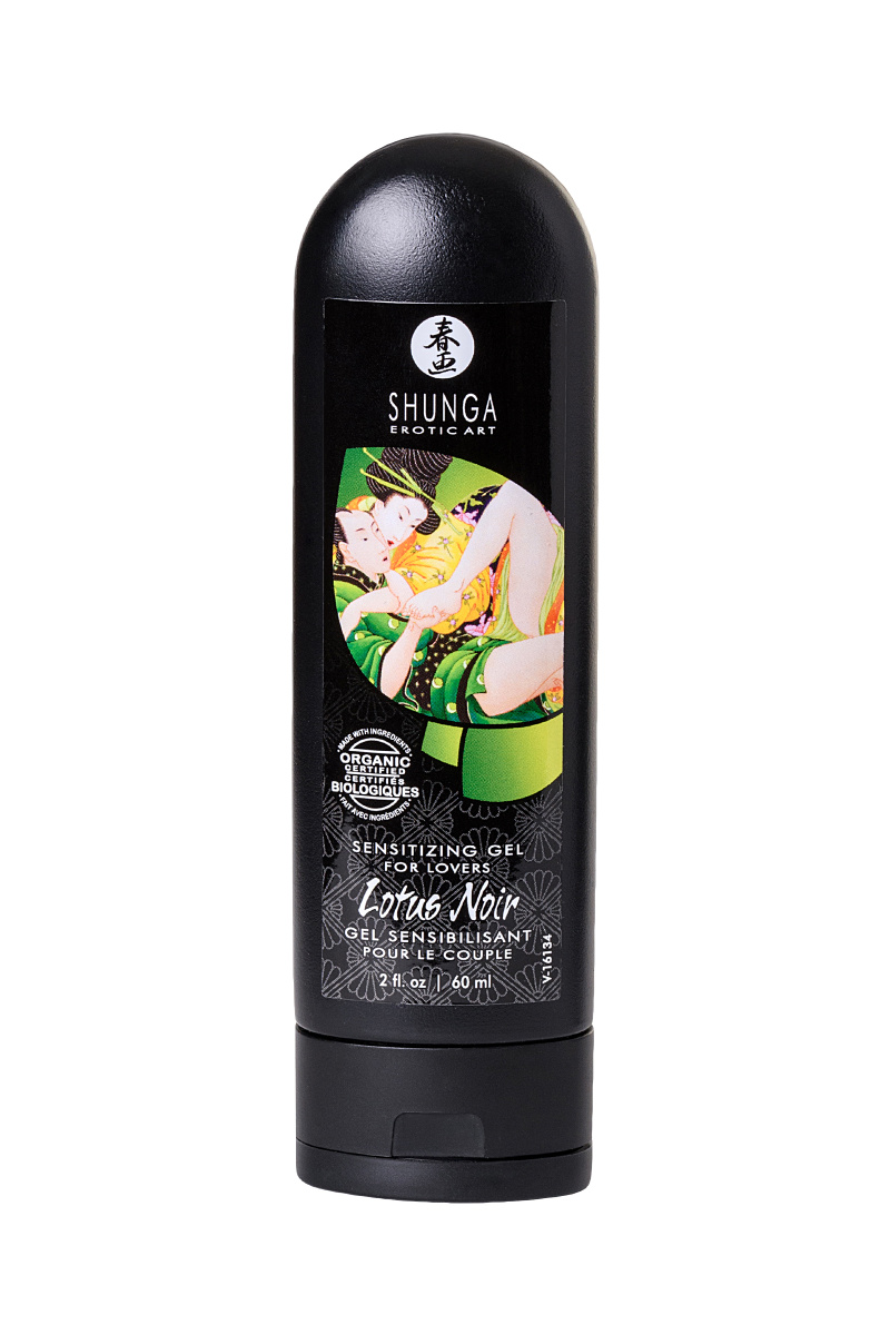 Возбуждающий гель для влюбленных Shunga Lotus Noir, уникальная формула с L-аргинином, 60 мл. в магазине ESEXTOYS