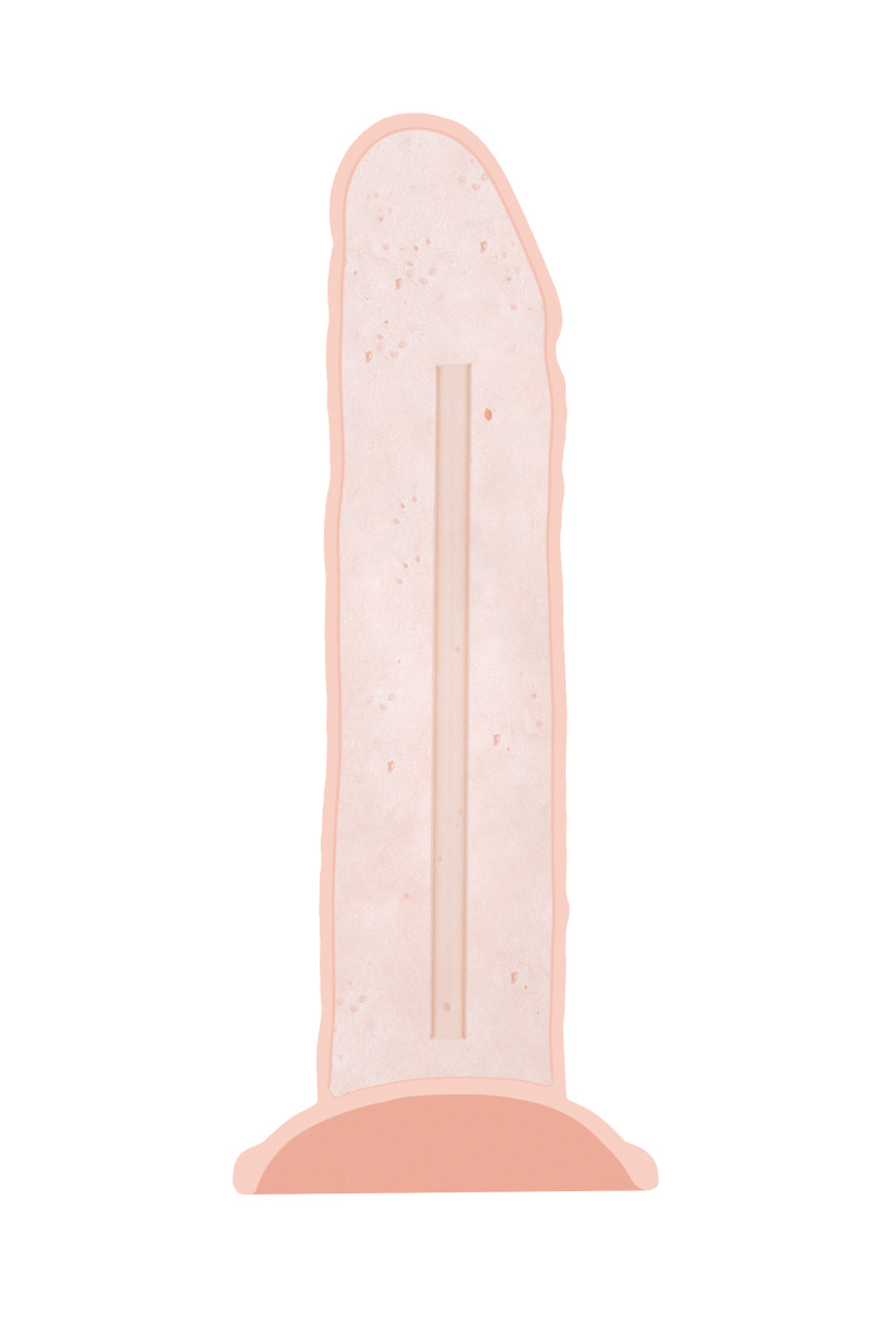 Фаллоимитатор RealStick Silicone Jared L, сайлекспан, телесный, 18 см в магазине ESEXTOYS