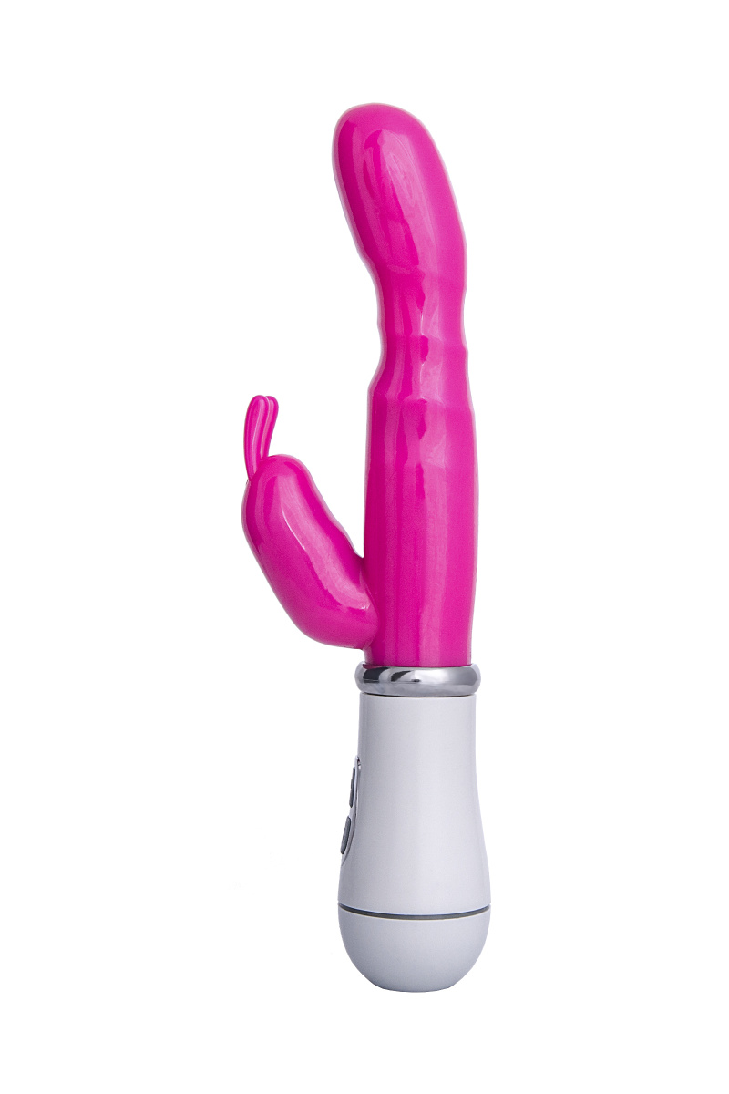 Вибратор с клиторальным стимулятором TOYFA A-Toys, TPE, розовый, 20 см в магазине ESEXTOYS
