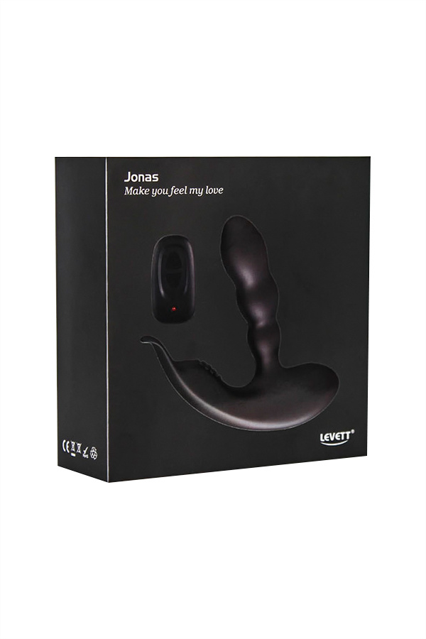 Стимулятор простаты Levett Jonas, силикон, черный, 12,5 см в магазине ESEXTOYS