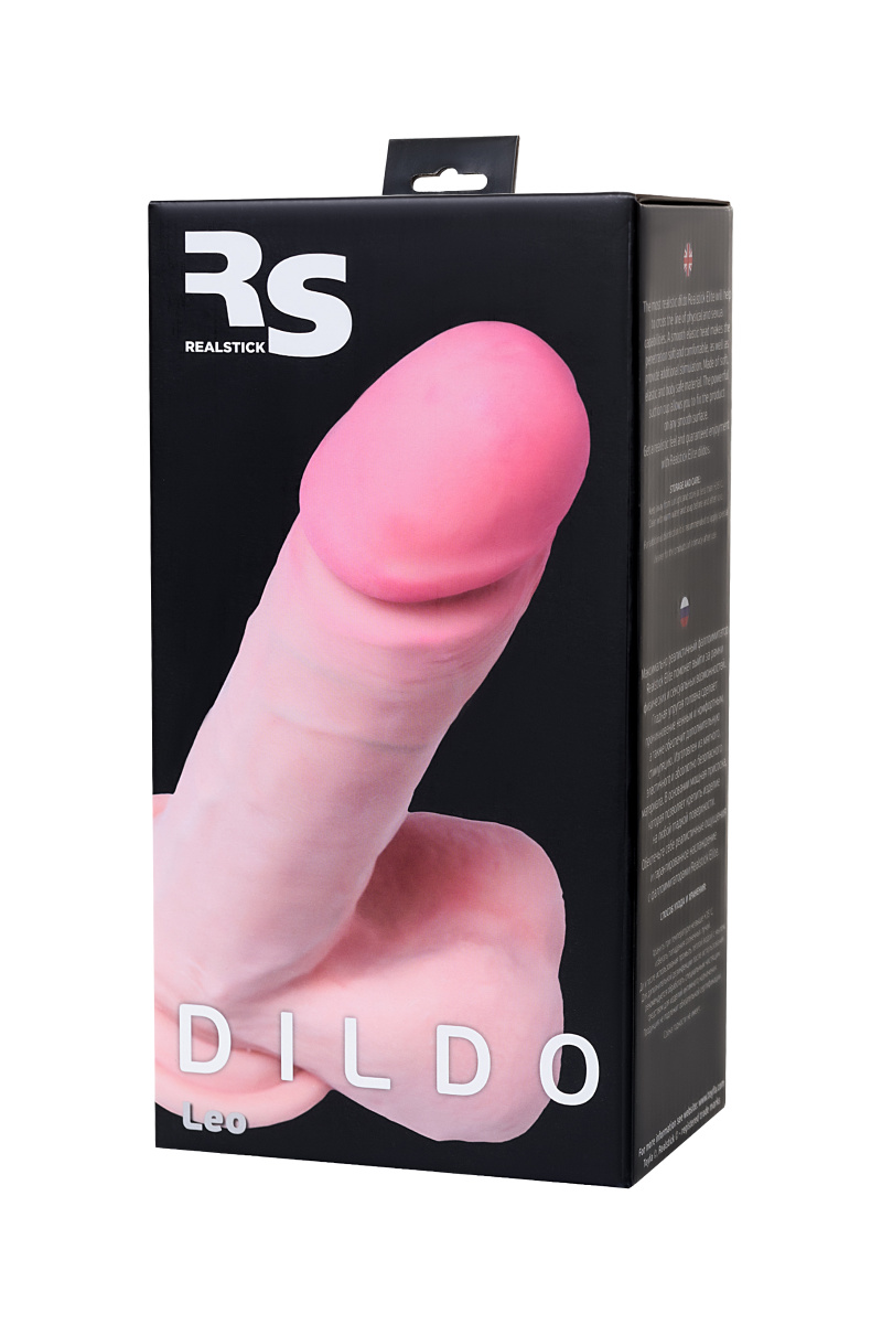 Реалистичный фаллоимитатор TOYFA RealStick Elite Leo, TPR, телесный, 20 см в магазине ESEXTOYS