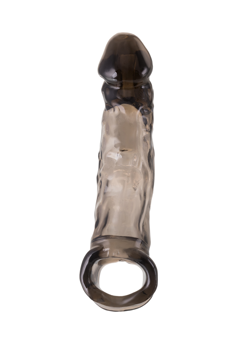Насадка Toyfa XLover, для увеличения размера, TPE, черная, 19.5 см в магазине ESEXTOYS