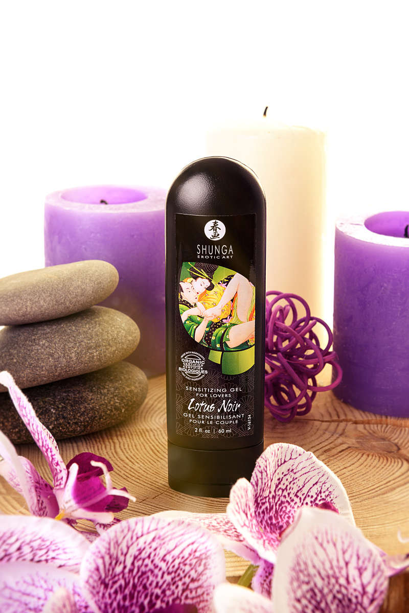 Возбуждающий гель для влюбленных Shunga Lotus Noir, уникальная формула с L-аргинином, 60 мл. в магазине ESEXTOYS