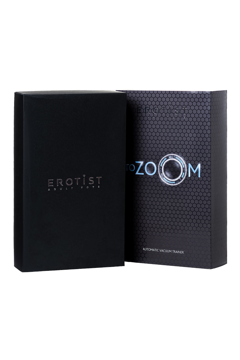 Автоматический вакуумный тренажер для мужчин Erotist ToZoom, ABS пластик, черный, 28,5 см в магазине ESEXTOYS