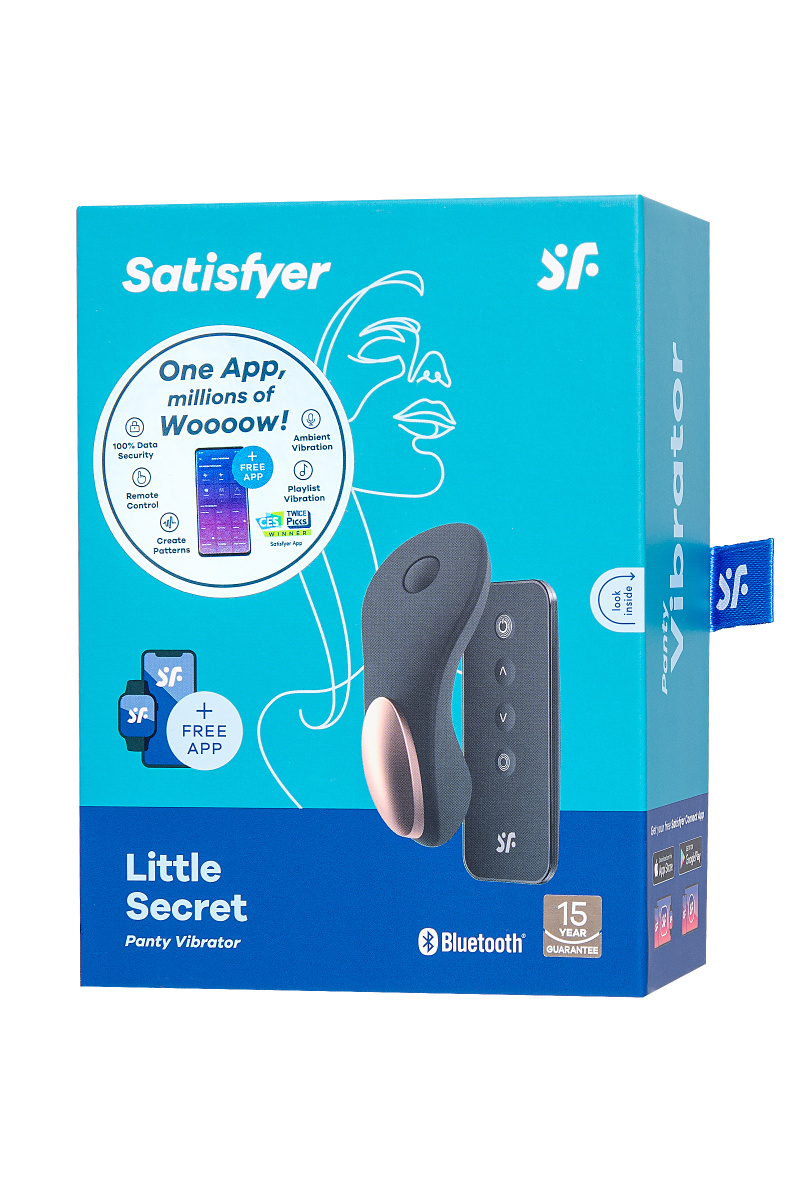 Вибромассажер Satisfyer LITTLE SECRET, силикон, чёрный, 8 см в магазине ESEXTOYS