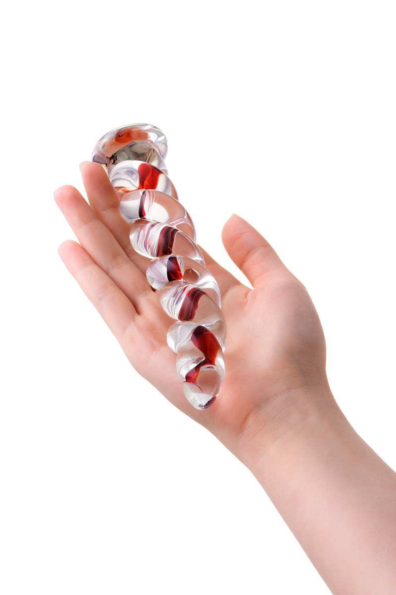 Нереалистичный фаллоимитатор Sexus Glass, стекло, прозрачный, 18 см в магазине ESEXTOYS