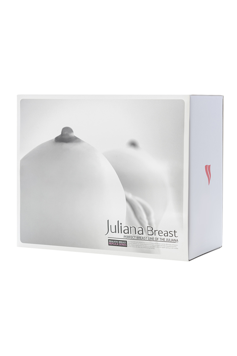 Мастурбатор реалистичный KOKOS Juliana Breast с вибрацией и ротацией, TPR, телесный, 20 см в магазине ESEXTOYS