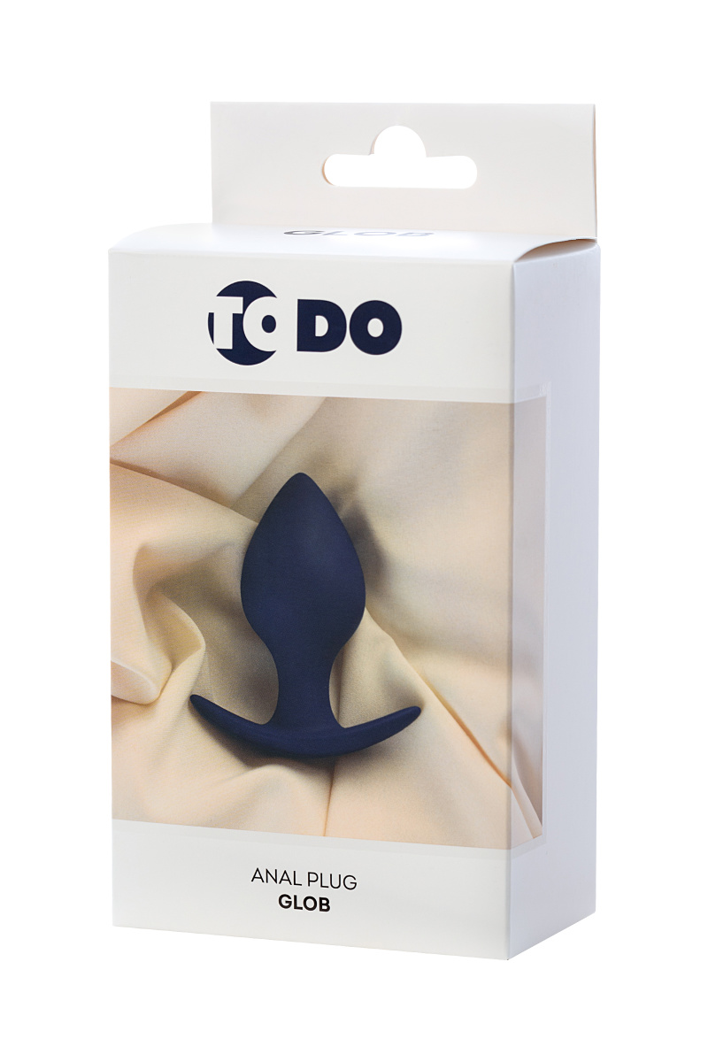 Анальная втулка ToDo by Toyfa Glob, силикон, фиолетовая, 8 см, Ø 4 см в магазине ESEXTOYS