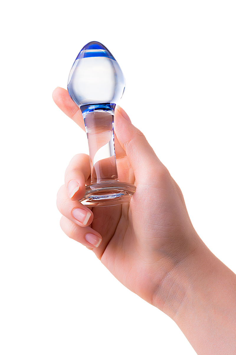 Анальная втулка Sexus Glass, стекло, прозрачная, 11,5 см, Ø 4 см в магазине ESEXTOYS